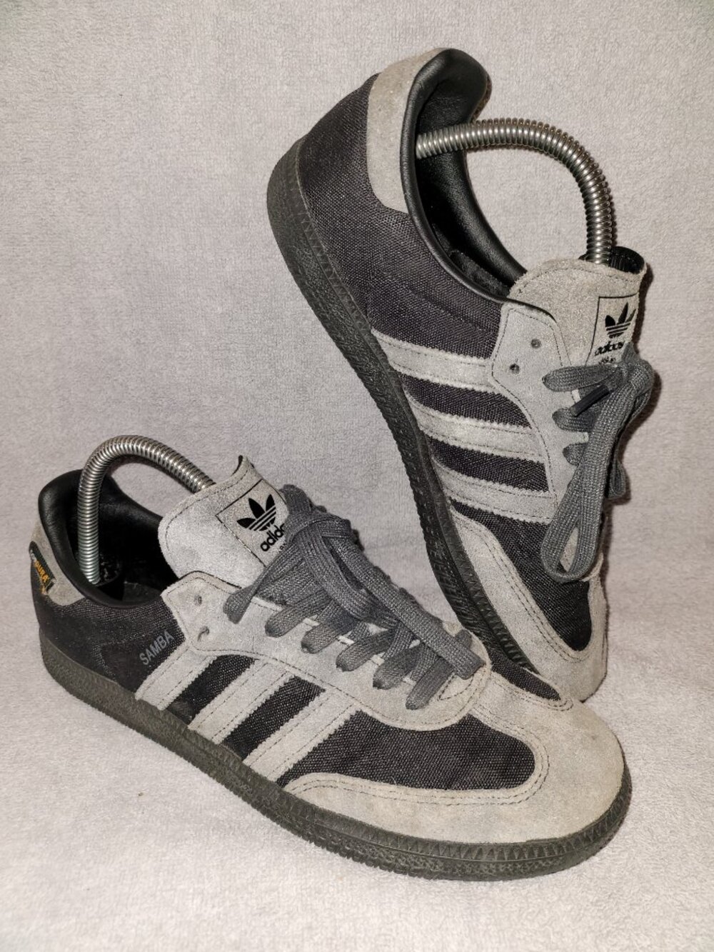Adidas Men's Size 7.5 Samba OG Cordura Pack - Black Grey Sneakers JI3214 (#2327) - Picture 12 of 15